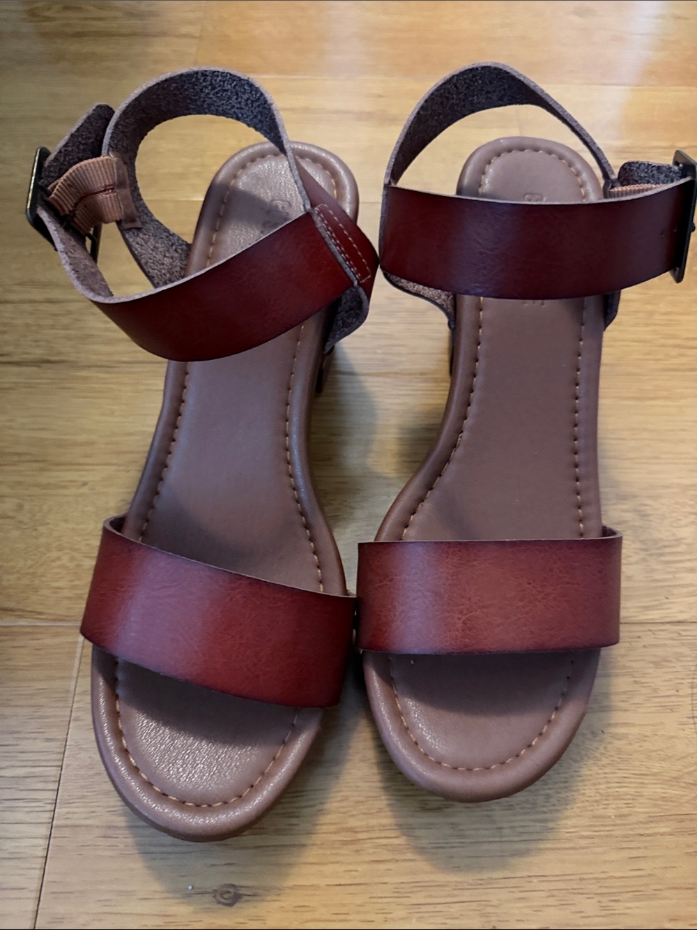 Women’s Summer Casual Ankle-Strap Sandals - Brown